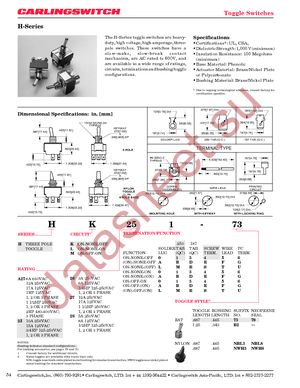 HL254-73 datasheet  